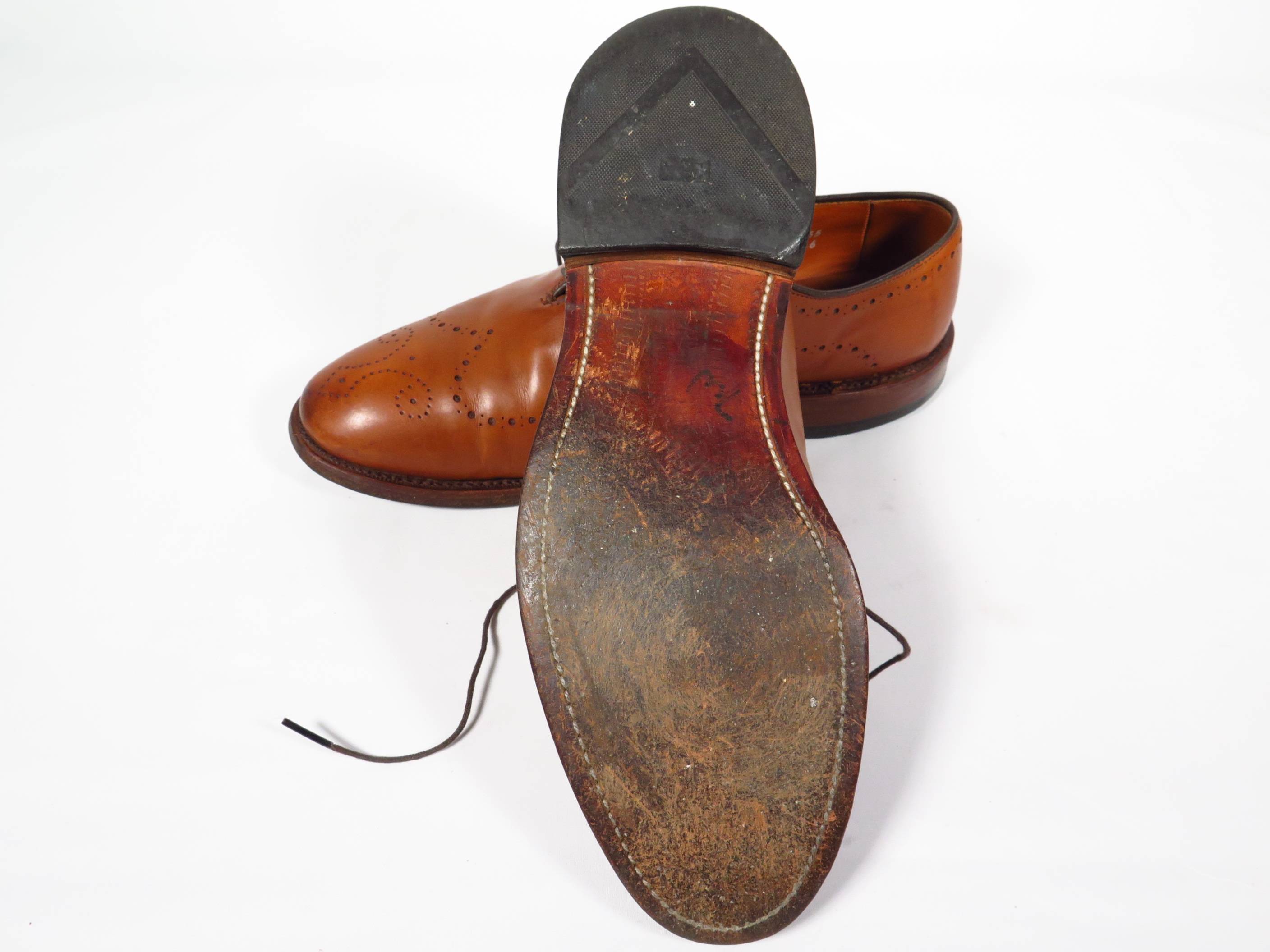 Allen Edmonds Fairfax Chestnut Antibes Calf Wholecut Brogue 